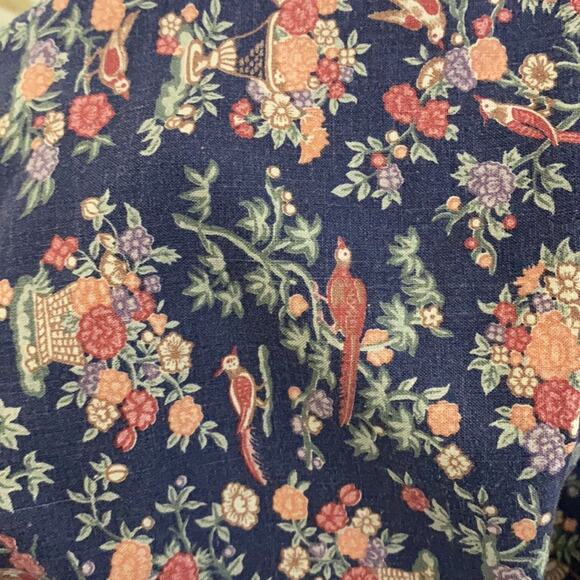 Gunne Sax VTG 1970s RARE Print Birds & Bees Dress - Picture 10 of 10